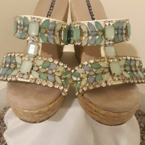 Very Volatile Wedge Sandles- Size 9